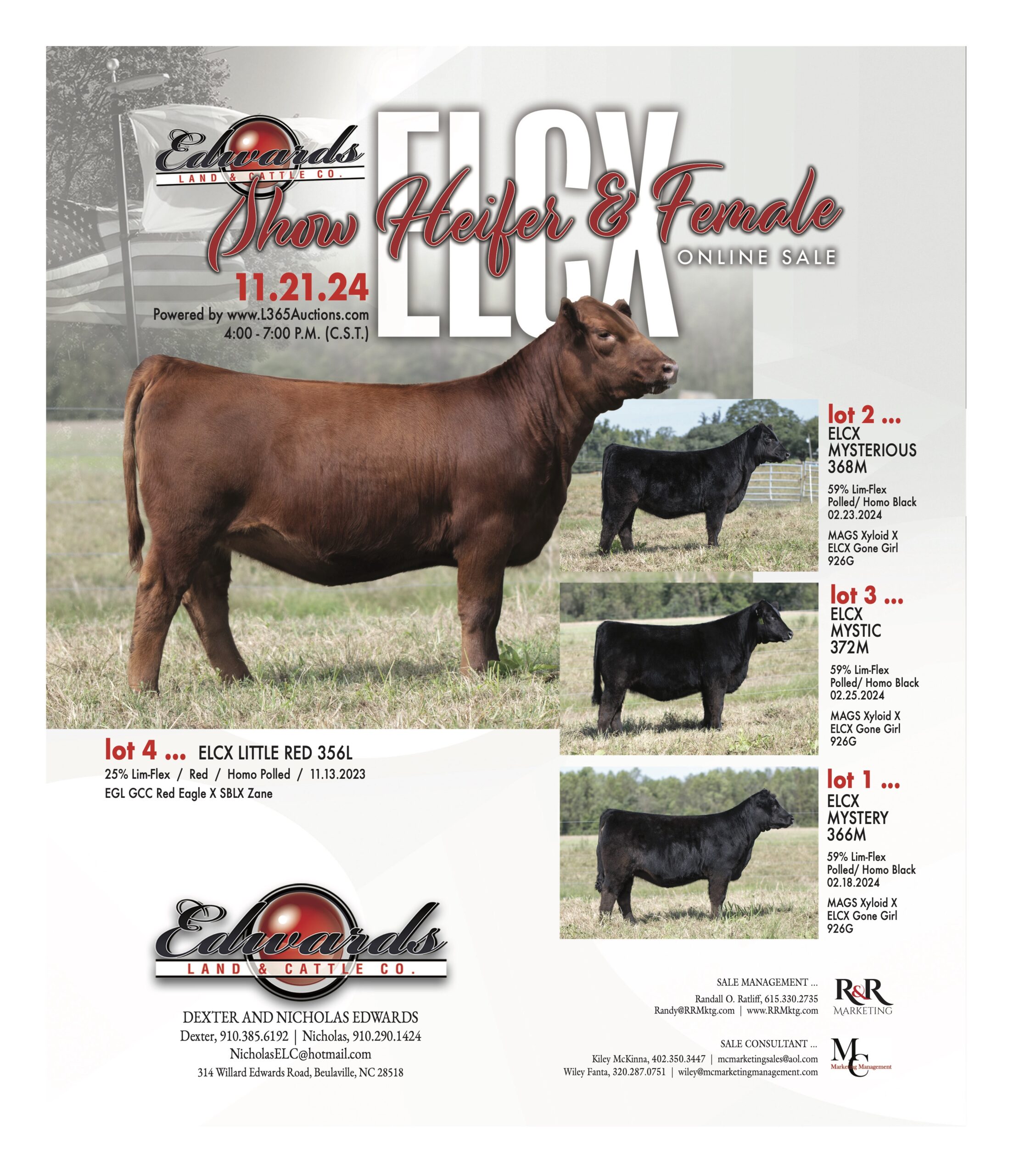 Edwards Land & Cattle Show Heifer & Female Online Sale